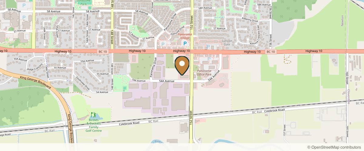 Map showing the exact location of Wave Skin Care at 5455 152 St Unit 312, Surrey, BC V3S 5A5, Canada