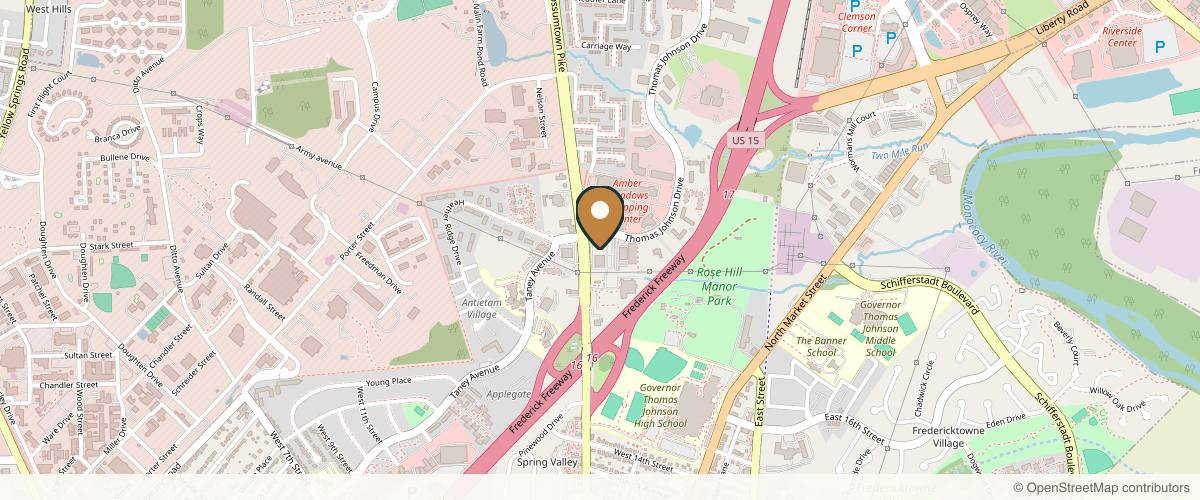 Map showing the exact location of WellAve Dermatology - Frederick, MD at 198 Thomas Johnson Dr #14, Frederick, MD 21702, USA