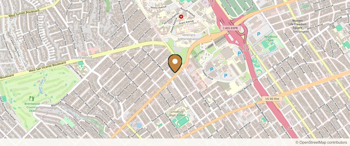 Map showing the exact location of West Empire Aesthetics at 11645 Wilshire Blvd #1155, Los Angeles, CA 90025, USA