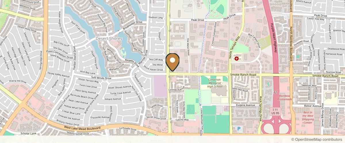 Map showing the exact location of White Coat Aesthetics at 2400 N Buffalo Dr Ste 110, Las Vegas, NV 89128, USA
