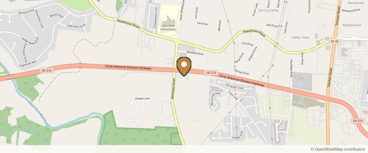 Map showing the exact location of Winked Medspa at 933 Tracy Ln Ste c, Clarksville, TN 37040, USA