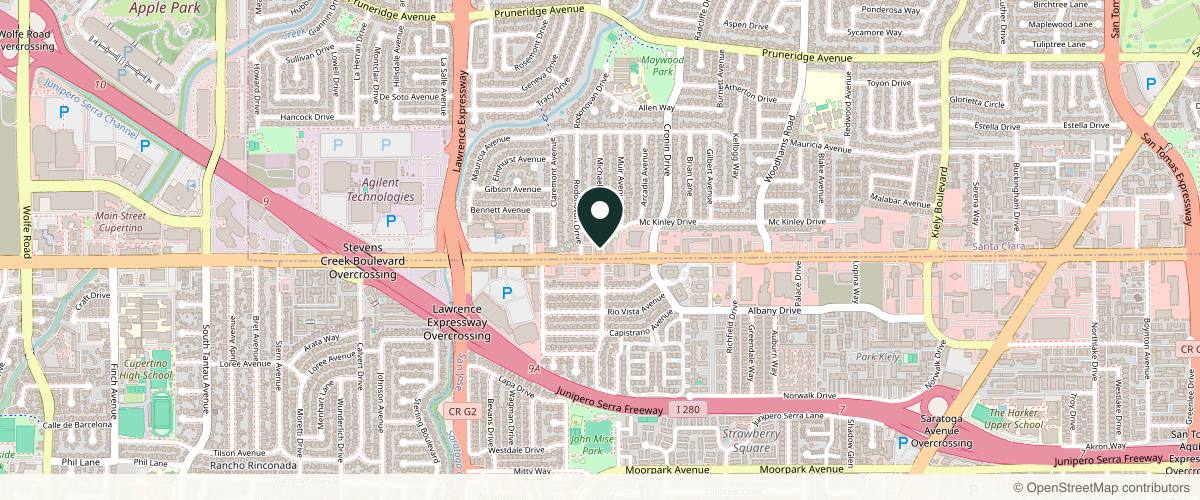 Map showing the exact location of Wonder Medical Spa at 4949 Stevens Creek Blvd, Santa Clara, CA 95051, USA