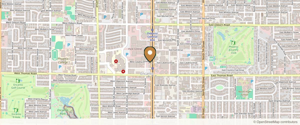 Map showing the exact location of XIM Aesthetics LLC at 3030 N Central Ave suite 350, Phoenix, AZ 85012, USA