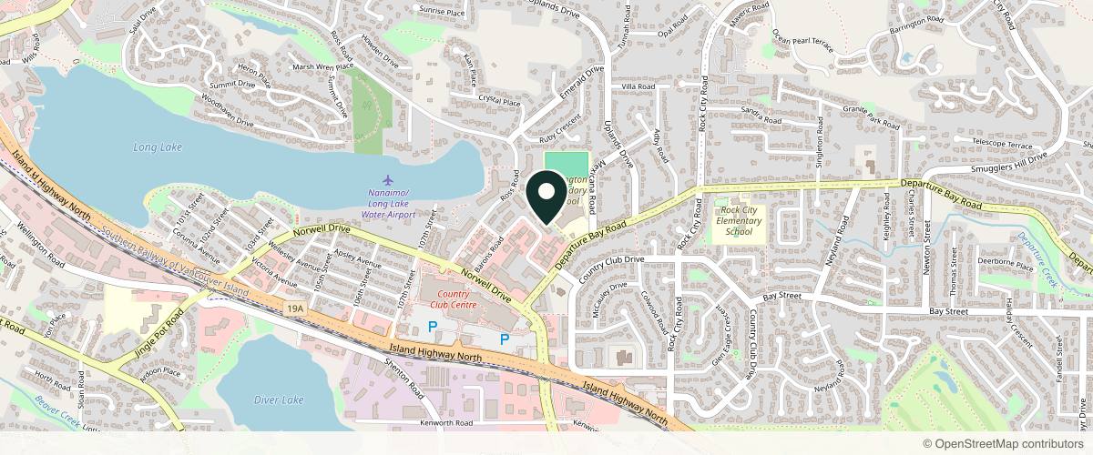 Map showing the exact location of Your Skin Magician at 3148 Barons Rd Unit G Unit G, Nanaimo, BC V9T 4B5, Canada