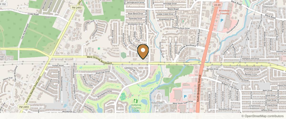 Map showing the exact location of Youthful Infusion Med Spa at 1011 W Grande Blvd Ste 100, Tyler, TX 75703, USA