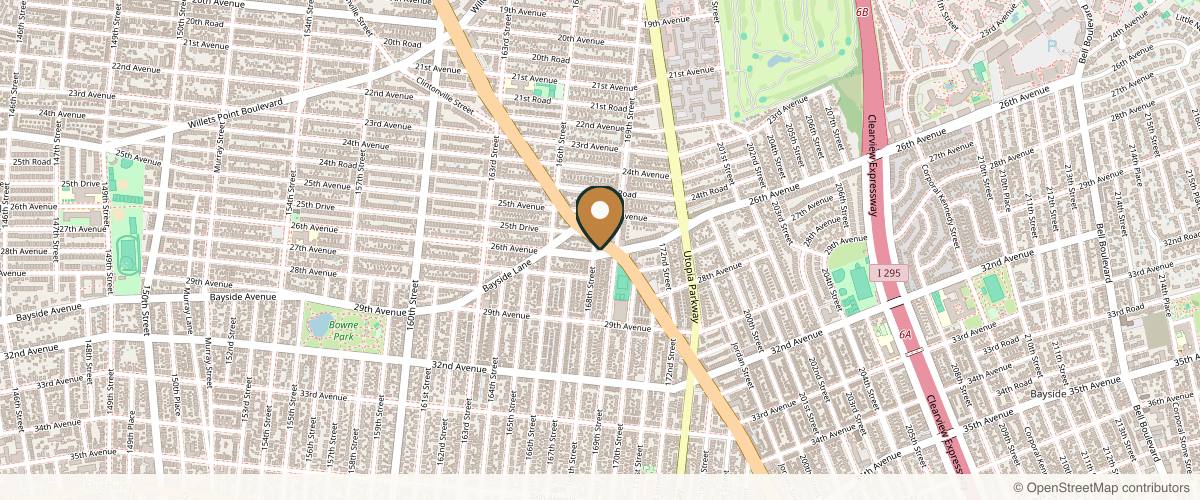 Map showing the exact location of Zeta Aesthetics NYC at 25-66 Francis Lewis Blvd, Flushing, NY 11358, USA