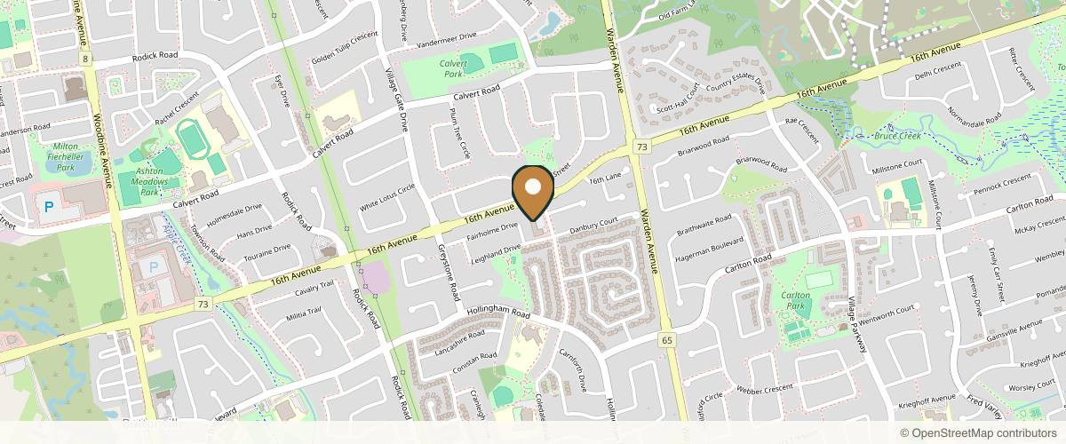 Map showing the exact location of Zovel Spa at 50 Lockridge Ave Unit 9, Markham, ON L3R 8X4, Canada