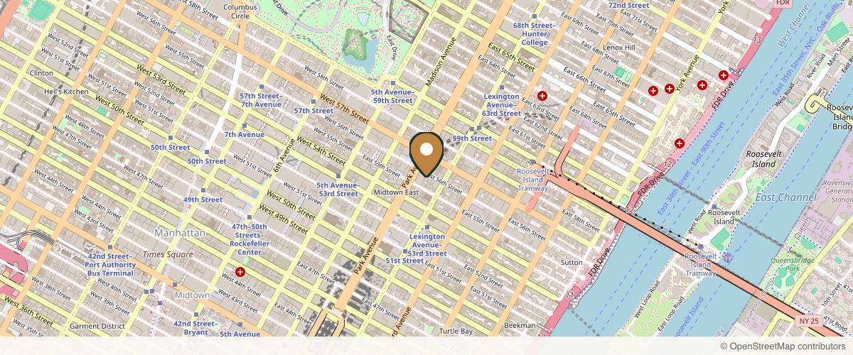 Map showing the exact location of ZZ Med Spa at 120 E 56th St 2nd Floor, New York, NY 10022, USA