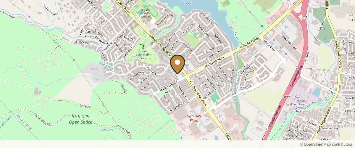 Map showing 5 Star Medical Spa - SLO in San Luis Obispo, California
