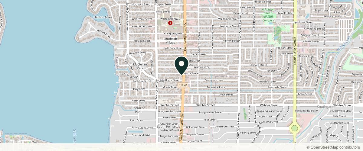 Map showing ADF Dermatology & Skin in Sarasota, Florida