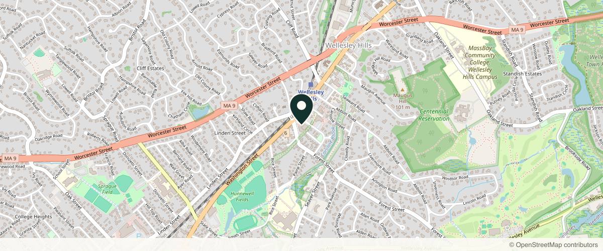 Map showing Adult & Pediatric Dermatology, PC in Boston, Massachusetts