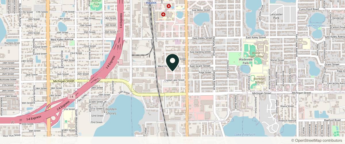 Map showing Advanced Dermatology and Cosmetic Surgery in Orlando, Florida