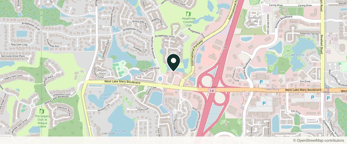 Map showing Advanced Dermatology and Cosmetic Surgery in Orlando, Florida