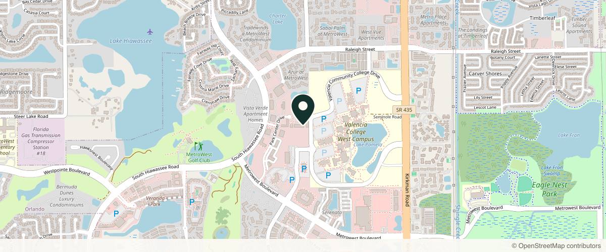 Map showing Advanced Dermatology and Cosmetic Surgery in Orlando, Florida