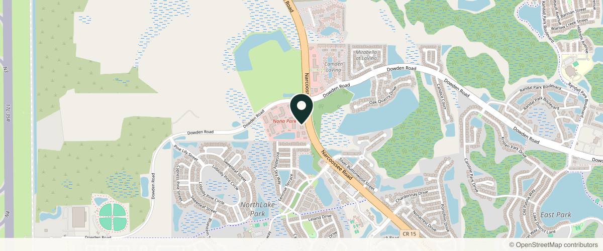 Map showing Advanced Dermatology and Cosmetic Surgery in Orlando, Florida