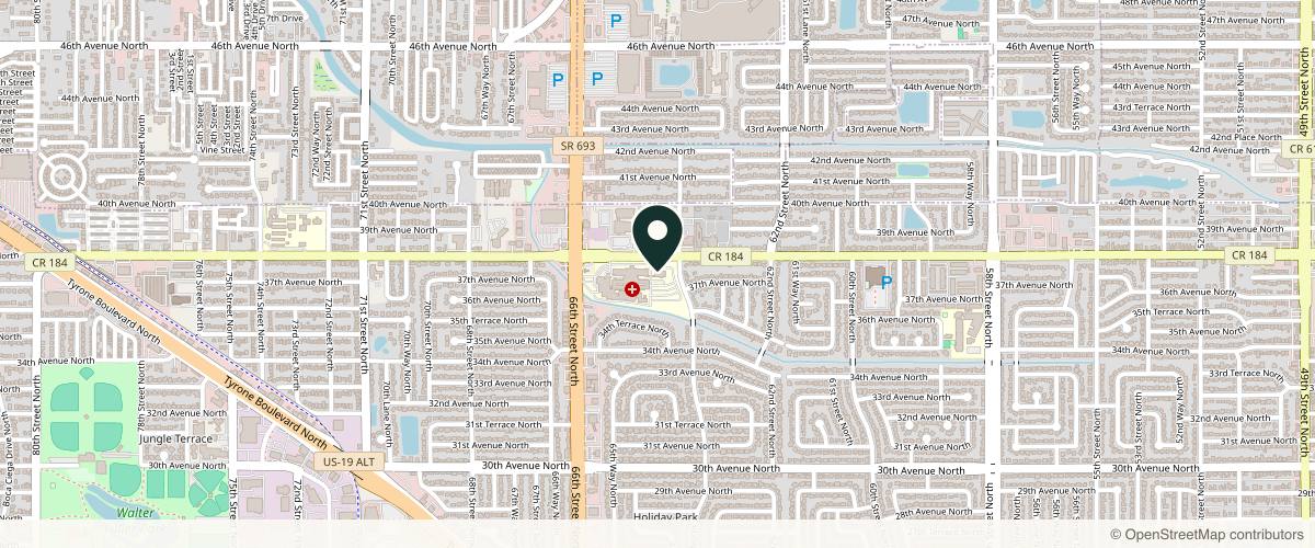 Map showing Advanced Dermatology and Cosmetic Surgery in Tampa, Florida
