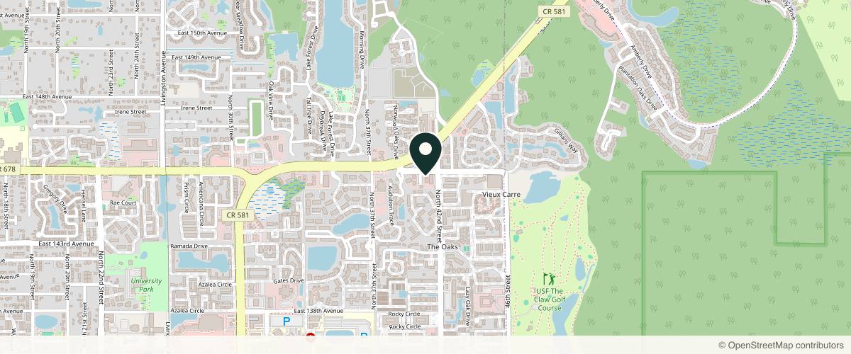 Map showing Advanced Dermatology and Cosmetic Surgery in Tampa, Florida