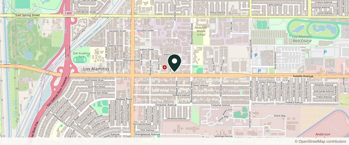 Map showing Advanced Dermatology Care in Long Beach, California