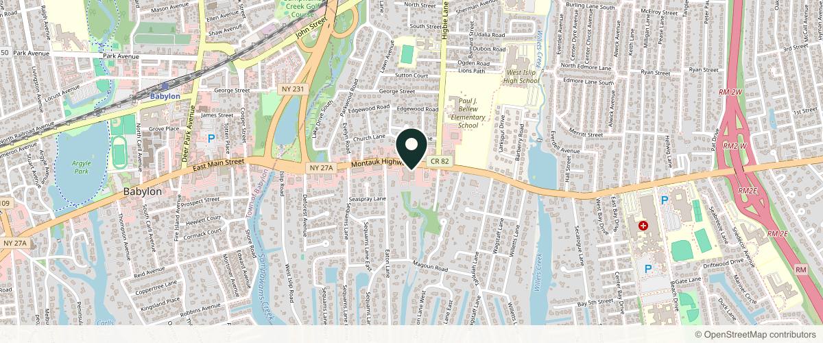 Map showing Advanced Dermatology, P.C. in Long Island, New York
