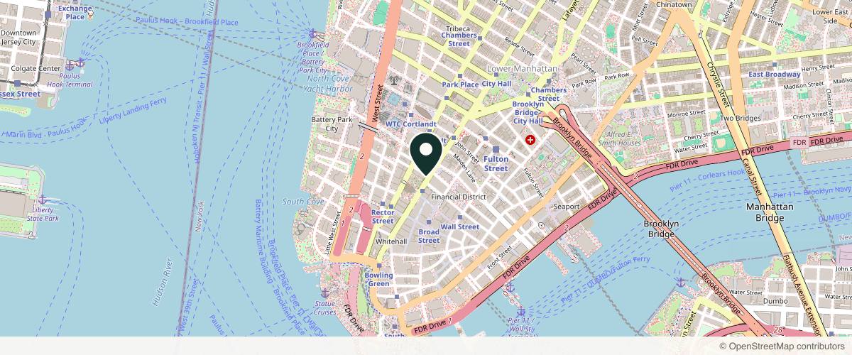 Map showing Advanced Dermatology, P.C. in New York, New York