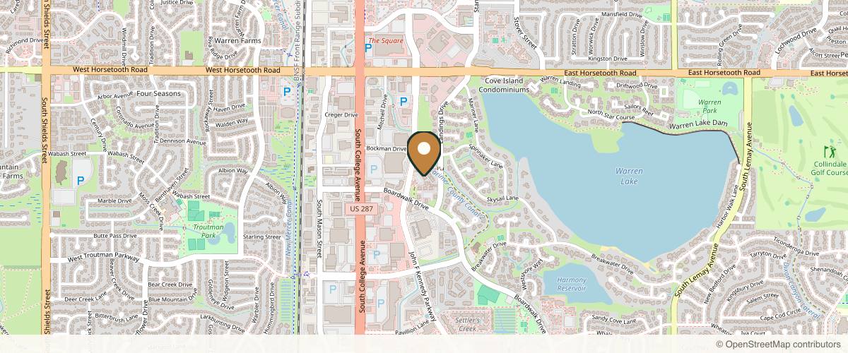 Map showing Advanced Surgical Solutions, LLC in Fort Collins, Colorado