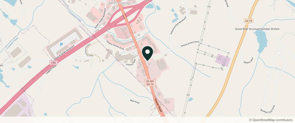 Map showing Aesthetic Arts in Gainesville, Georgia