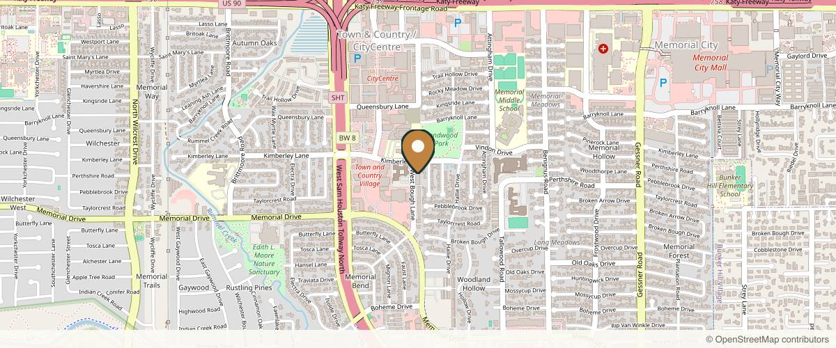 Map showing Aesthetic Center for Plastic Surgery & MedSpa (ACPS) in Houston, Texas