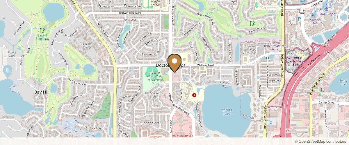 Map showing Aesthetic Enhancements Plastic Surgery & Laser Center: Armando Soto, MD in Orlando, Florida