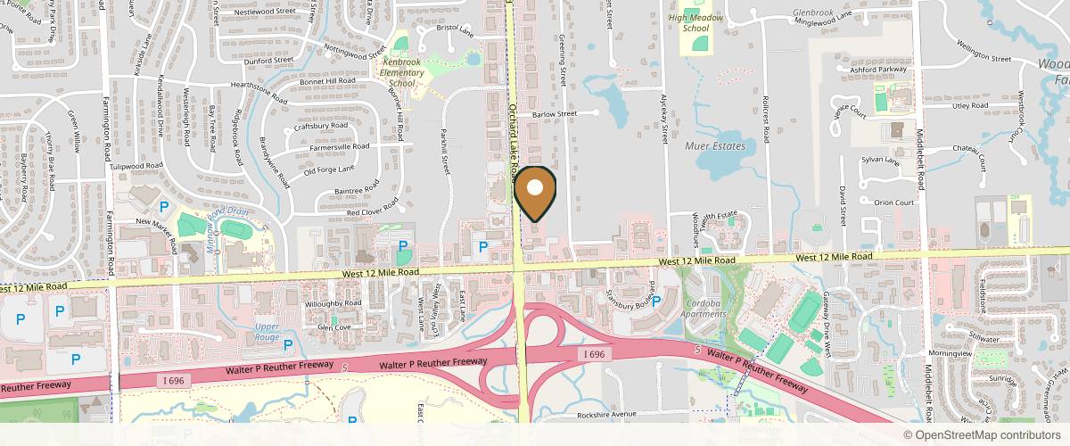 Map showing Aesthetic Plastic Surgery & Laser Center, Michelle Hardaway M.D. in Detroit, Michigan