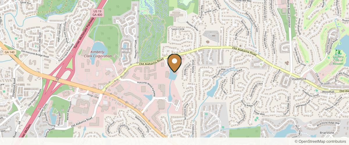 Map showing Aesthetic Specialty Centre Plastic Surgery & Dermatology in Alpharetta, Georgia