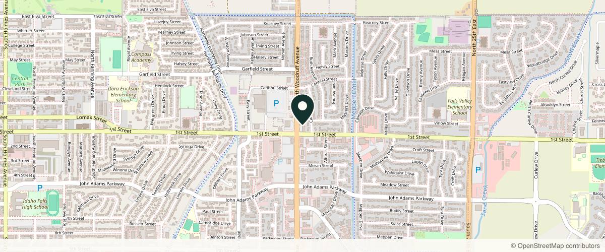 Map showing AGS Cosmetic Injections “Ms. Botox of Idaho” in Idaho Falls, Idaho