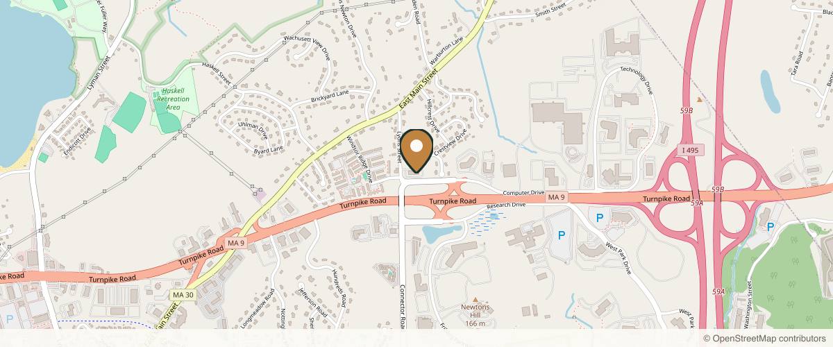 Map showing Ahn Point Center | Min S. Ahn MD, FACS in Worcester, Massachusetts