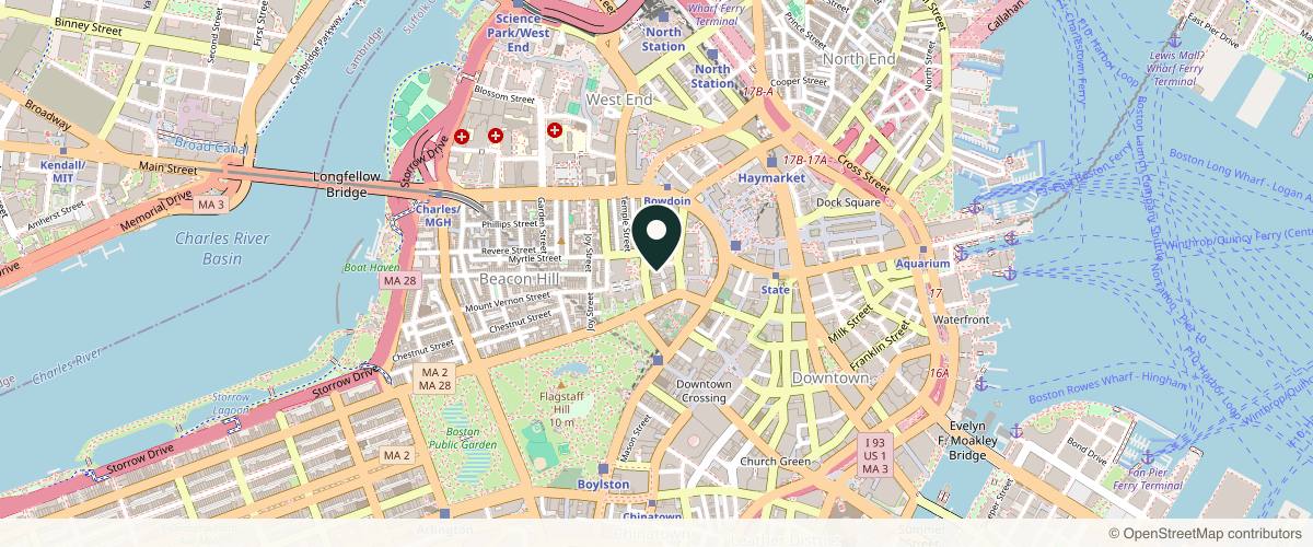 Map showing AirSculpt - Boston in Boston, Massachusetts