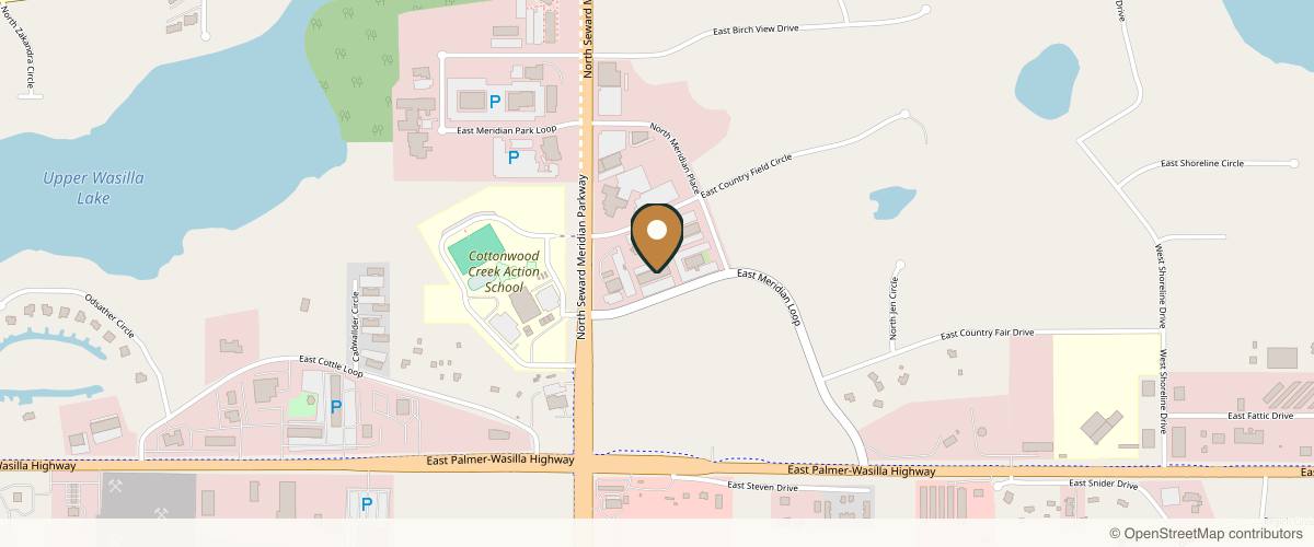 Map showing Alaska Facial Plastic Surgery & ENT in Anchorage, Alaska