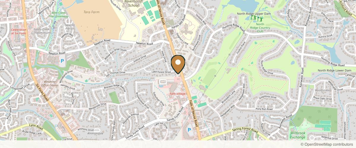 Map showing Allen Aesthetic Surgery in Raleigh, North Carolina