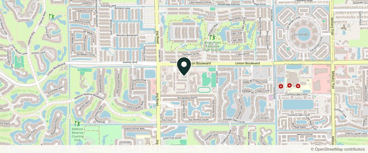 Map showing Allenby Cosmetic Dermatology in Delray Beach, Florida