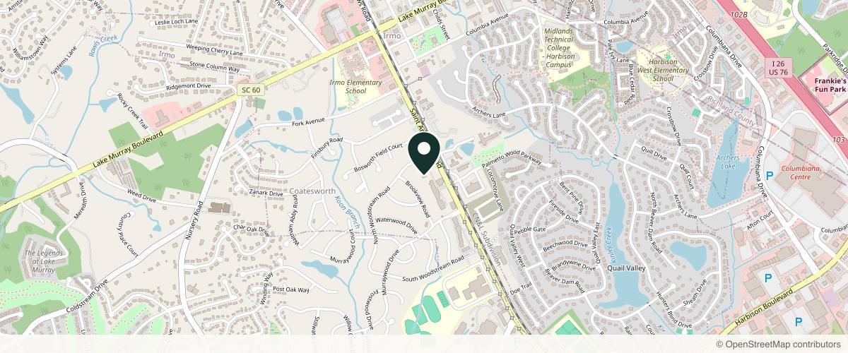 Map showing Allison L. Cashman, MD in Columbia, South Carolina