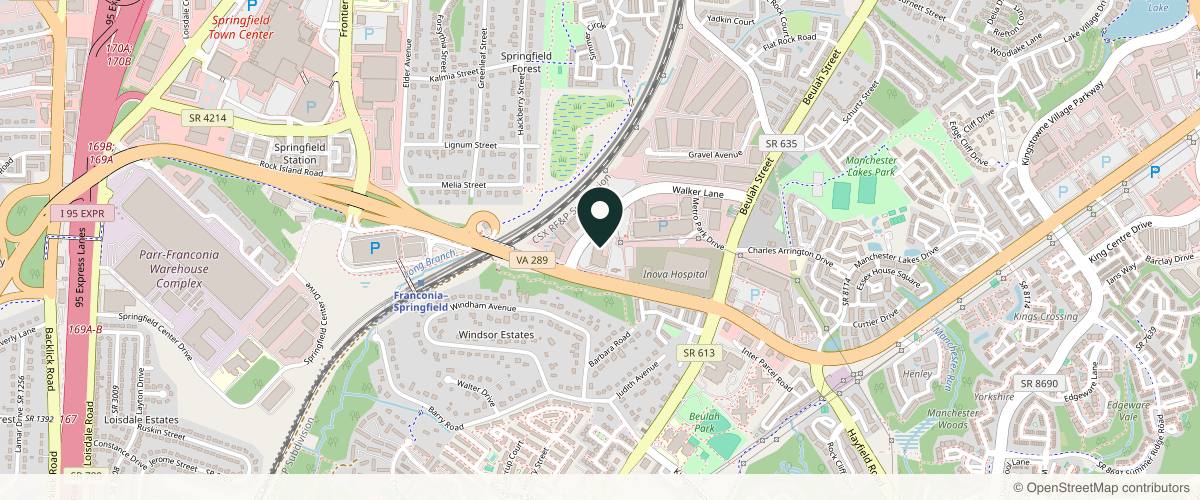 Map showing AllPhases Dermatology, LLC in Alexandria, Virginia