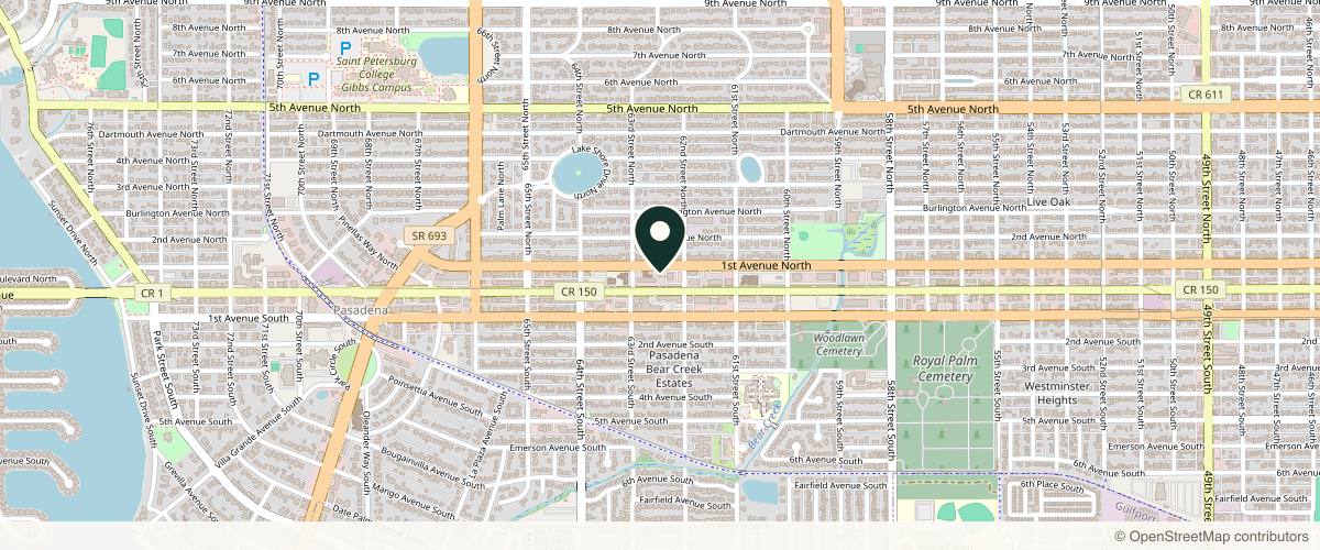 Map showing Allure Aesthetic & Plastic Surgery: Percy Lo, MD in Clearwater, Florida