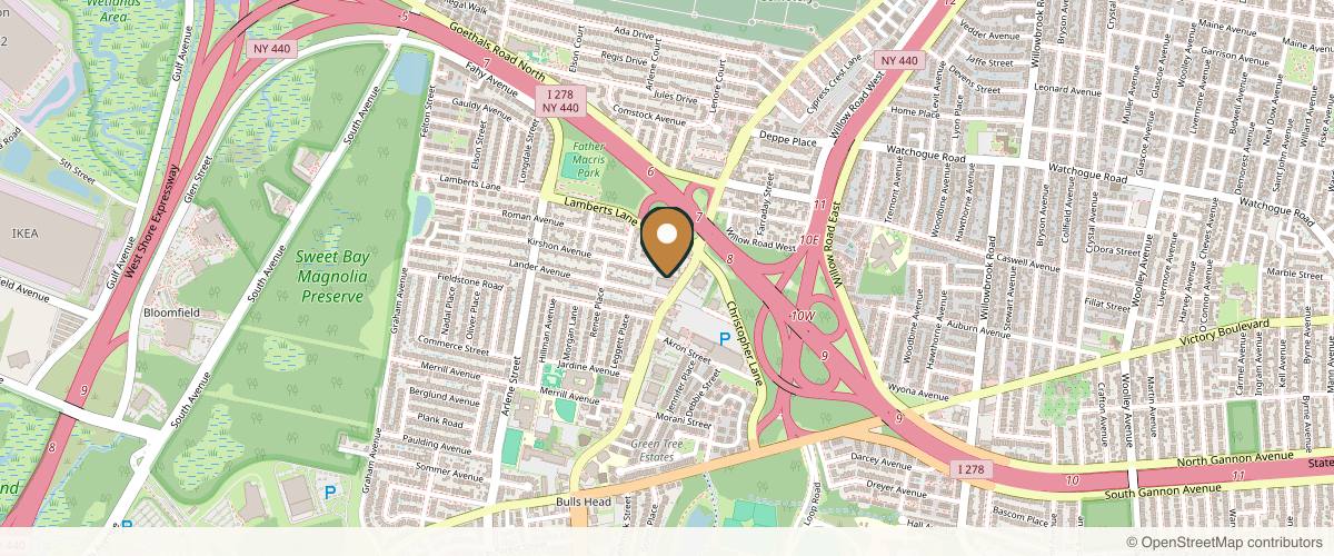 Map showing Allure Plastic Surgery in Staten Island, New York