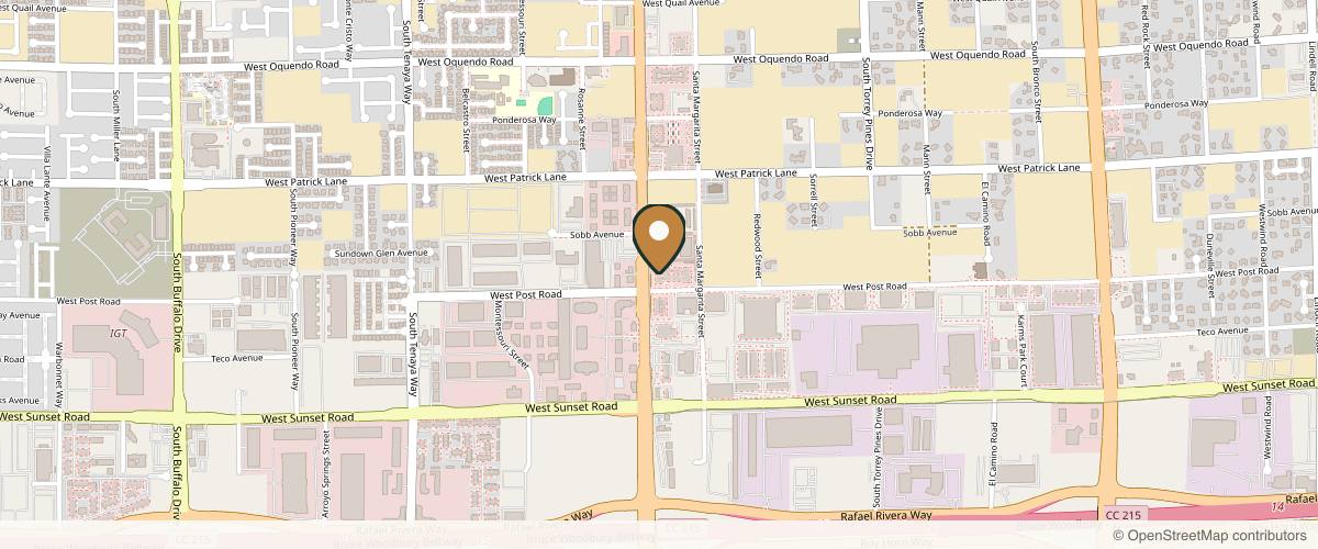 Map showing Amate Cosmetic Surgery in Las Vegas, Nevada
