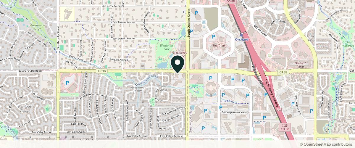 Map showing Amavi Aesthetic Surgery in Denver, Colorado