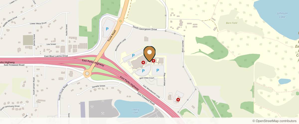 Map showing Amer Nassar, M.D. in Anchorage, Alaska