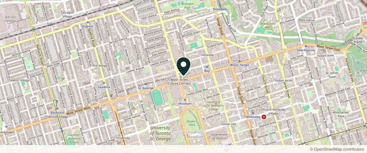 Map showing Andres Gantous, MD in Toronto, Ontario