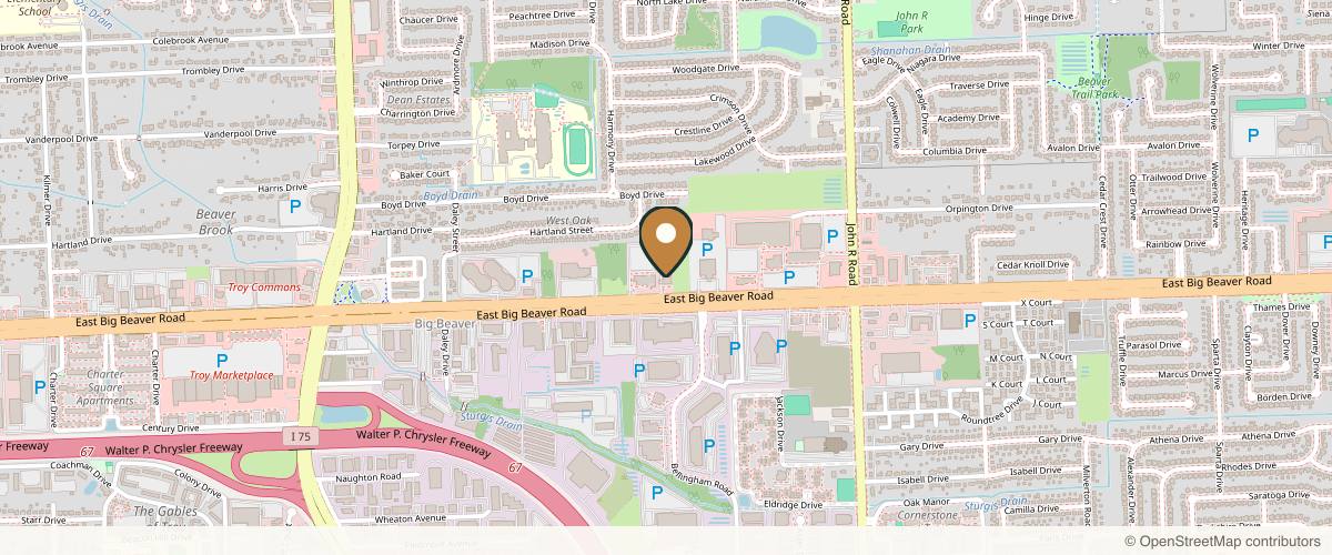 Map showing Andrew Compton MD in Detroit, Michigan