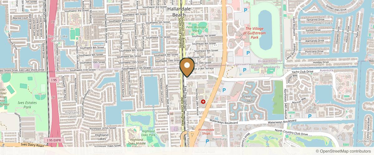 Map showing Andrew P. Amunategui M.D. in Aventura, Florida