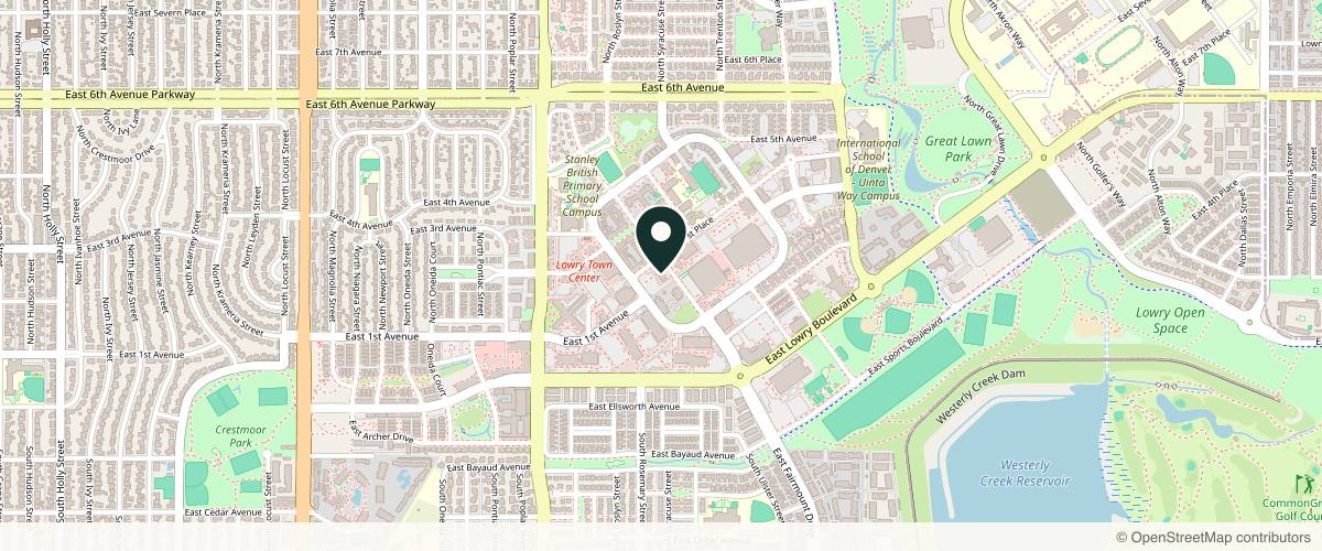 Map showing Apex Dermatology Denver in Denver, Colorado