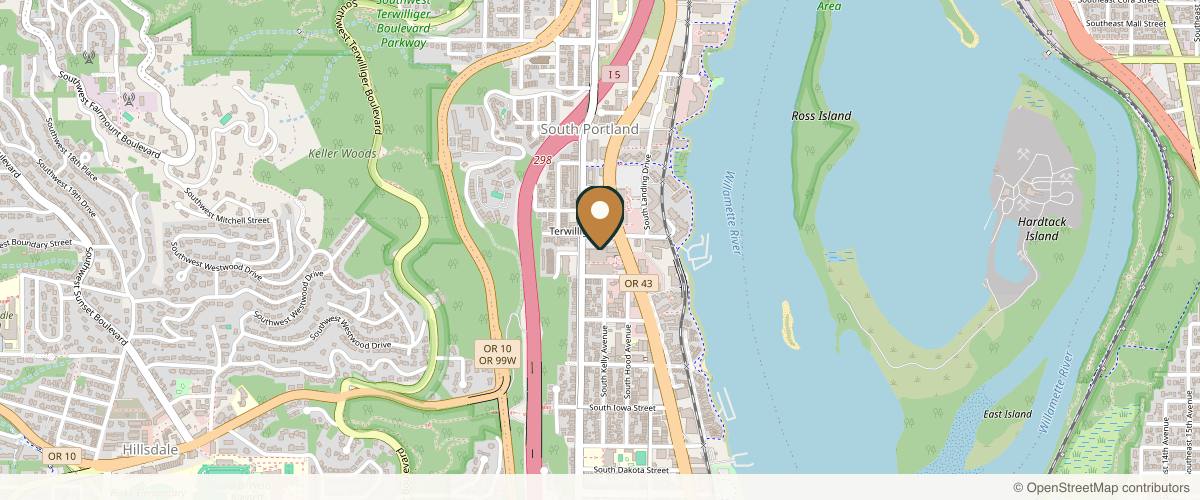 Map showing Après Plastic Surgery in Portland, Oregon