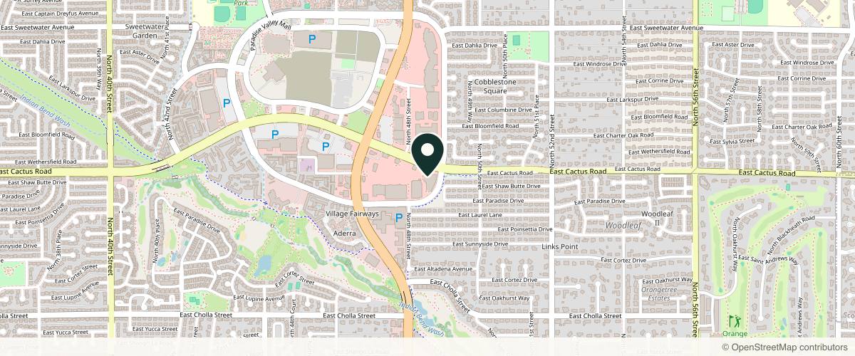 Map showing Arizona Dermatology in Scottsdale, Arizona