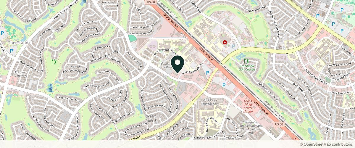 Map showing Arizona Dermatology Specialists in Surprise, Arizona
